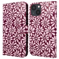 imoshion Étui de télephone portefeuille Design Apple iPhone 14 - Bloom Love Blush
