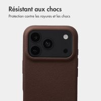 imoshion Coque arrière Texture Apple iPhone 18 Pro Max / 17 Pro Max - Marron foncé