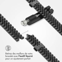 Selencia Bracelet Metallique Jubilee Apple Watch | 44/45/46/49 mm - Noir