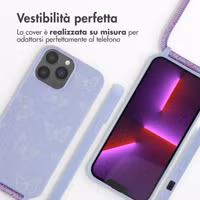 imoshion Coque design en silicone avec cordon Apple iPhone 13 Pro Max - Butterfly