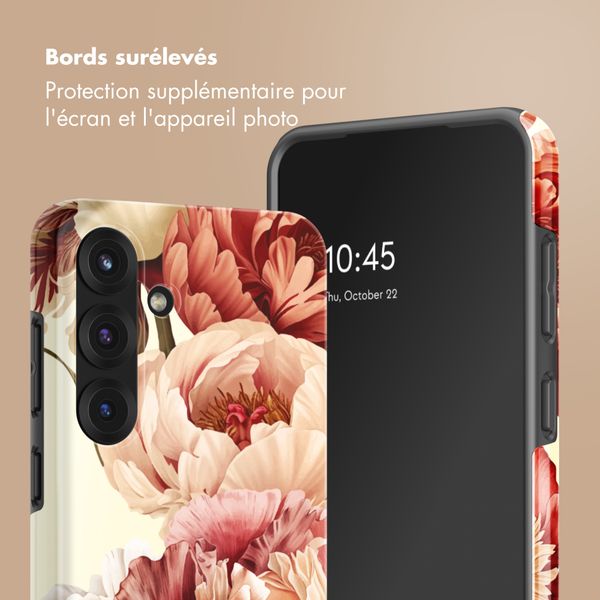 Selencia Coque arrière Vivid avec MagSafe Samsung Galaxy S25 - Vintage Peony