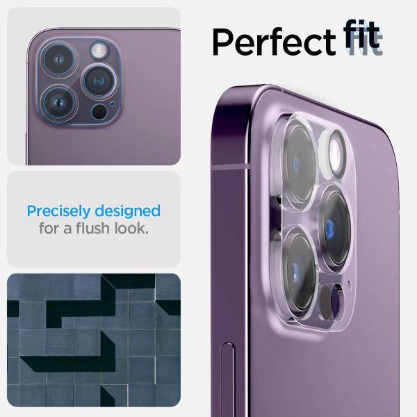 Spigen Optik Lens Protector - Protection complète de la caméra (lot de 2) Apple iPhone 14 Pro / 14 Pro Max
