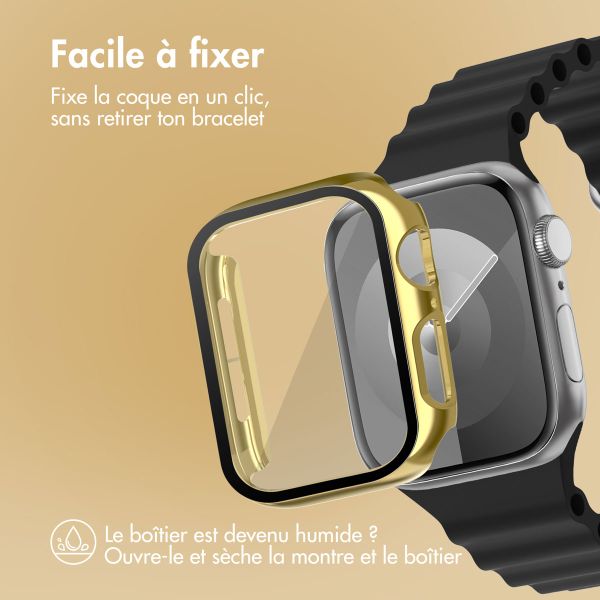 imoshion Coque rigide brillante à couverture complète Apple Watch 4 / 5 / 6 / SE - 44 mm - Doré