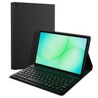 Accezz Étui de tablette Bluetooth Clavier Samsung Galaxy Tab A11 Plus - QWERTY / NL - Noir