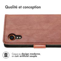 imoshion Étui de télephone portefeuille de luxe Samsung Galaxy Xcover 7 - Marron