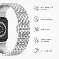 Selencia Bracelet dragon en acier Apple Watch | 38/40/41/42 mm - Argent