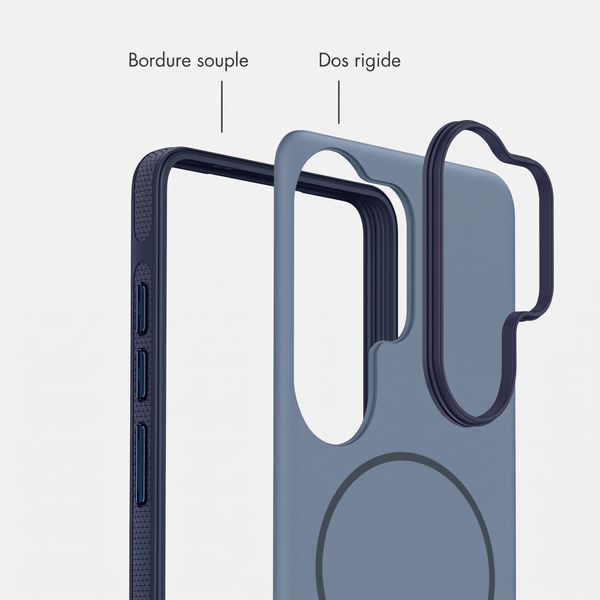 imoshion Coque arrière Color avec Thin MagSafe Ring Samsung Galaxy S26 Ultra - Bleu foncé