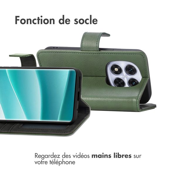 imoshion Étui de télephone portefeuille de luxe Xiaomi Poco X7 - Vert