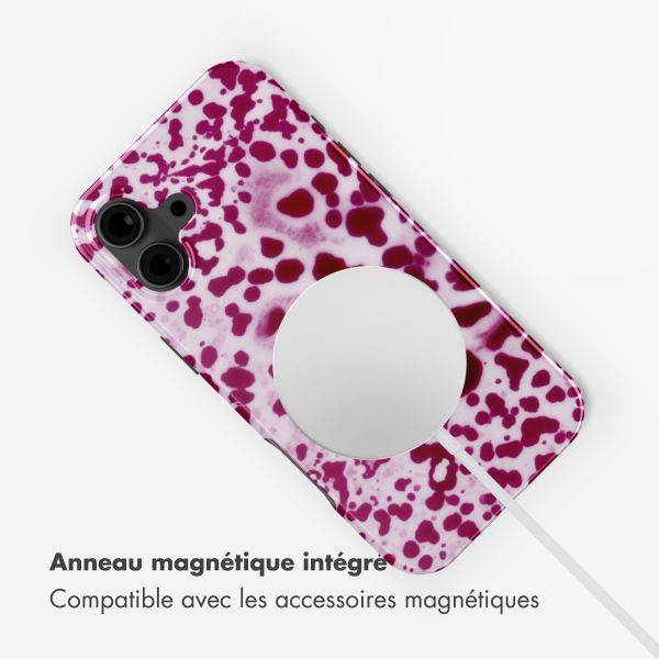 Selencia Coque arrière Vivid avec MagSafe Apple iPhone 16 - Cosmic Orchid