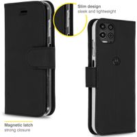 Accezz Étui de télephone Wallet Motorola Moto G100 - Noir