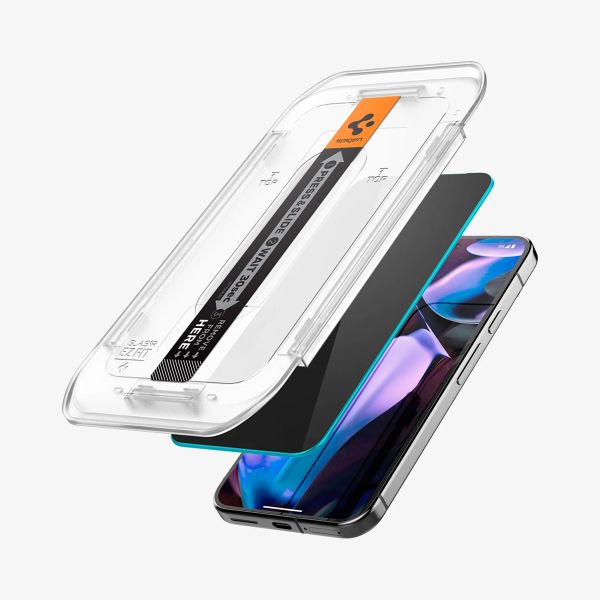 Spigen Protection d'écran en verre trempé GLAStR Privacy Applicator - lot de 2 Google Pixel 9 Pro XL / 10 Pro XL