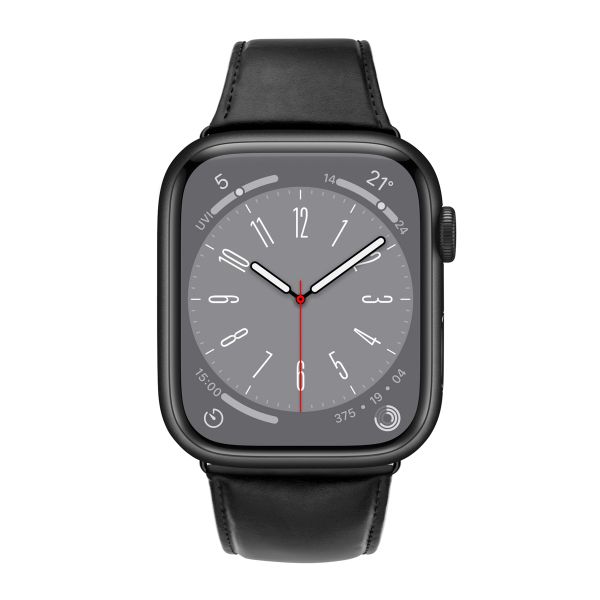 WiWu Bracelet vintage en cuir Apple Watch | 38/40/41/42 mm - Noir