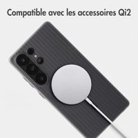 Accezz Coque arrière Lite avec MagSafe | Fluted | Samsung Galaxy S25 Ultra - Gris