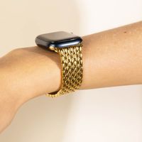 Selencia Bracelet dragon en acier Apple Watch | 44/45/46/49 mm - Doré