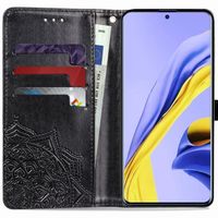 Etui de télephone portefeuille Mandala Samsung Galaxy A51 - Noir