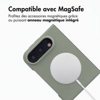 Accezz Coque Liquid Silicone avec MagSafe Apple iPhone Duo - Cooper Green