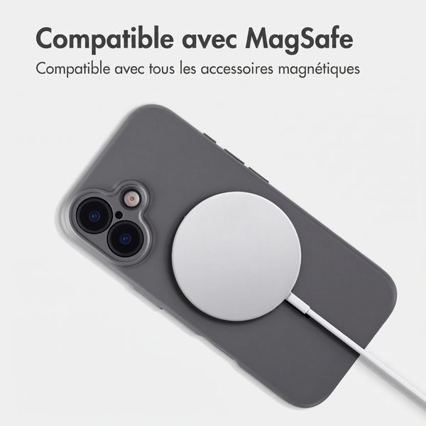Accezz Coque Grip avec MagSafe Apple iPhone 17 - Gris