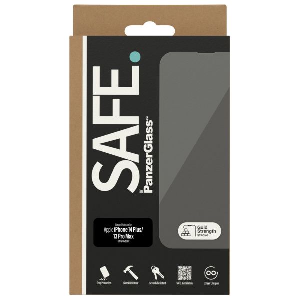 SAFE by PanzerGlass Protection d'écran Ultra-Wide Fit Apple iPhone 13 Pro Max / 14 Plus