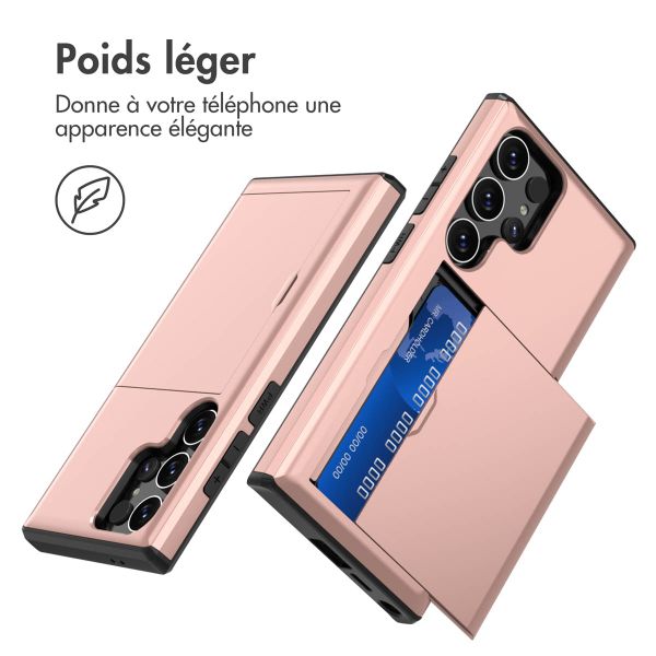 imoshion Coque arrière avec porte-cartes Samsung Galaxy S24 Ultra - Rose Doré