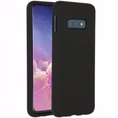Accezz Coque Liquid Silicone Samsung Galaxy S10e - Noir