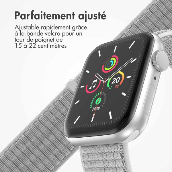 imoshion Bracelet en nylon Apple Watch | 44/45/46/49 mm - Seashell