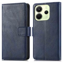 imoshion Étui de télephone portefeuille de luxe Xiaomi Redmi Note 14 (4G) - Bleu foncé
