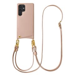 Selencia Coque de télephone Nova avec cordon et porte-cartes Samsung Galaxy S25 Ultra - Dusty Rose