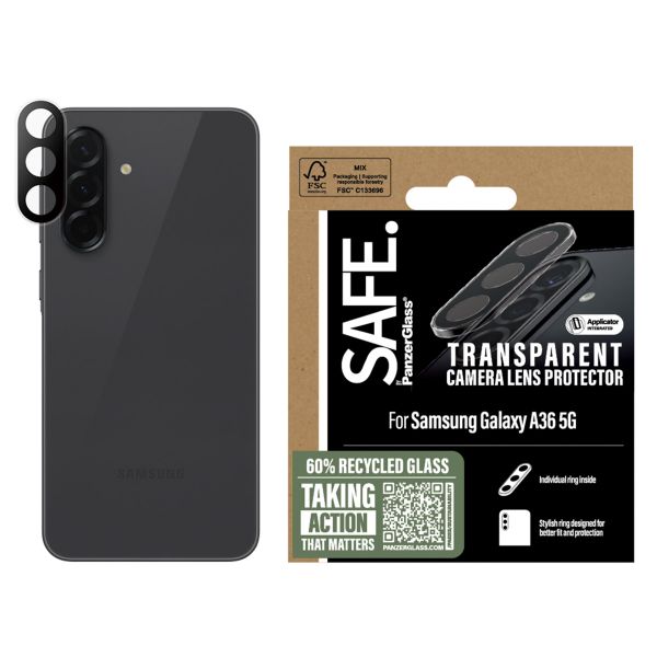 SAFE by PanzerGlass Protection d'objectif de caméra Samsung Galaxy A36 - Transparent