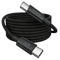 imoshion Câble USB-C vers USB-C Tressé 100 W - 2 mètres - Noir