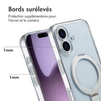 Accezz Coque Ring Stand avec MagSafe Apple iPhone 17 - Transparent
