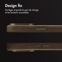 Accezz Coque MagSafe en cuir vintage Apple iPhone 16 Pro Max - Rustic Brown