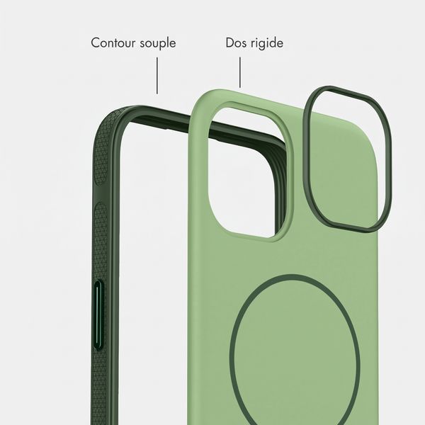 imoshion Coque arrière Color avec Thin MagSafe Ring Apple iPhone 14 / 13 - Vert foncé