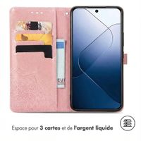 imoshion Etui de télephone Mandala Xiaomi 14 - Rose Doré