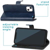 imoshion Étui de télephone portefeuille de luxe Apple iPhone 13 Mini - Bleu foncé