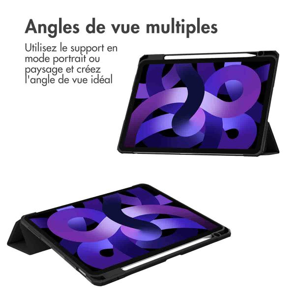 imoshion Coque tablette rigide Trifold Apple iPad Air 11 pouces (2026) M4 / (2025) M3 / (2024) M2 / Air 5 (2022) / Air 4 (2020) - Noir
