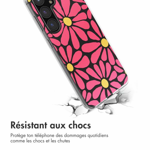 imoshion Coque Design Samsung Galaxy S24 FE - Dusty Rose Flowers Connect