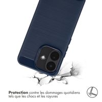 imoshion Coque Brushed Xiaomi Redmi Note 17 Pro - Bleu foncé