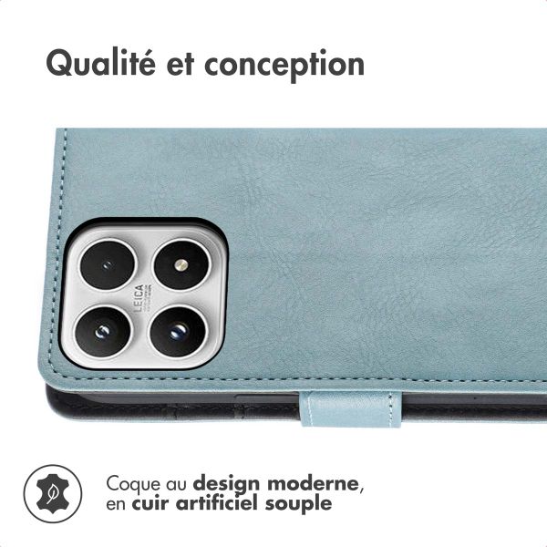 imoshion Étui de télephone portefeuille de luxe Xiaomi 17 - Bleu clair