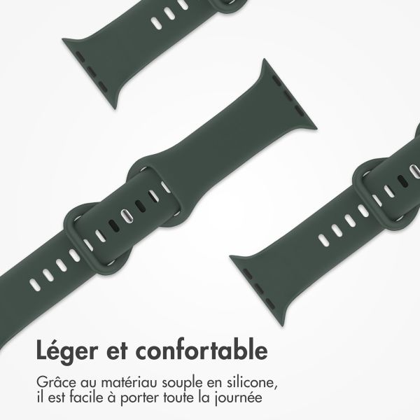 imoshion Bracelet en silicone⁺ Apple Watch | 44/45/46/49 mm - Taille M/L - Olive