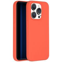 Accezz Coque Liquid Silicone Apple iPhone 15 Pro - Nectarine