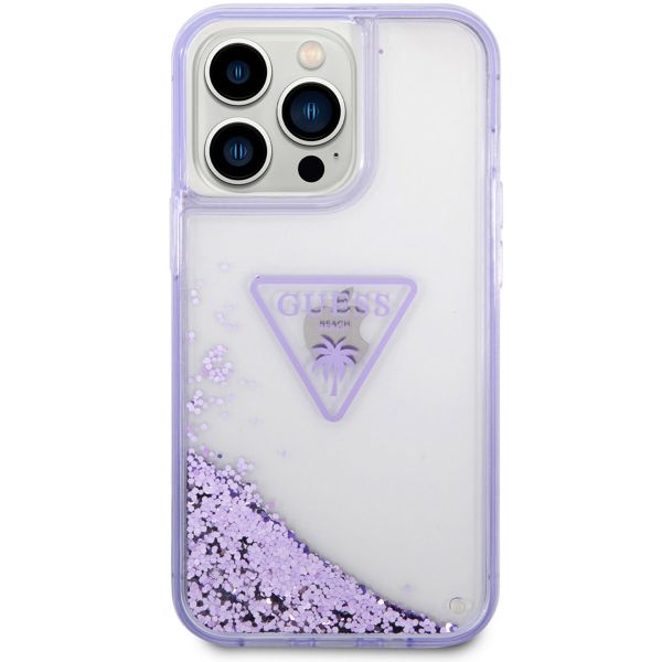 Guess Coque Liquid Glitter Apple iPhone 14 Pro Max - Violet