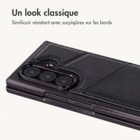 imoshion Étui arrière MagSafe en cuir synthétique avec porte-cartes Samsung Galaxy Z Fold 8 Ultra - Noir