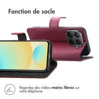 imoshion Étui de télephone portefeuille de luxe Xiaomi 15T Pro - Bordeaux