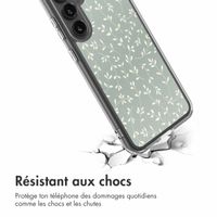 imoshion Coque Design Samsung Galaxy S23 FE - Smoke Green Flowers