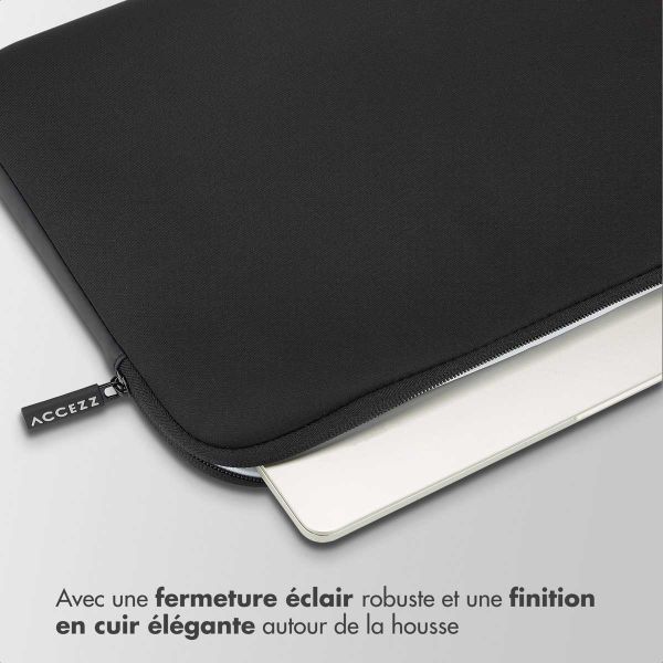 Accezz Pochette ordinateur 13-14 pouces - Noir