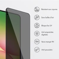Accezz Protection d'écran en verre trempé avec filtre de confidentialité + Applicateur Samsung Galaxy A56
