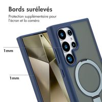 Accezz Coque Ring Stand avec MagSafe Samsung Galaxy S24 Ultra - Bleu