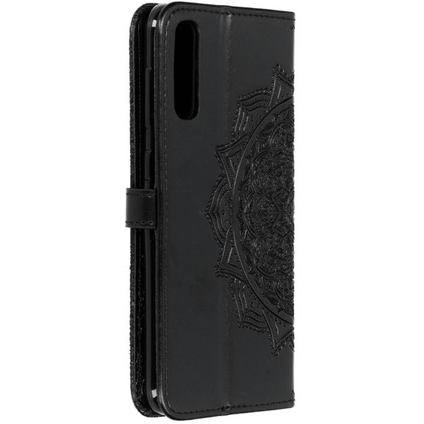 Etui de télephone portefeuille Mandala Samsung Galaxy A50 / A30s - Noir