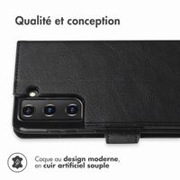 imoshion Étui de télephone portefeuille de luxe Samsung Galaxy S21 - Noir