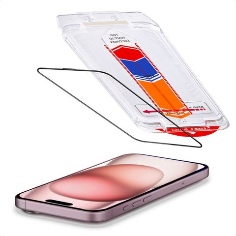 Accezz Protecteur d'écran en verre trempé + Applicateur Apple iPhone 16 / 15